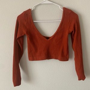 Urban outfitters cropped long sleeve